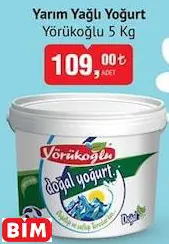 YÖRÜKOĞLU YARIM YAĞLI YOĞURT